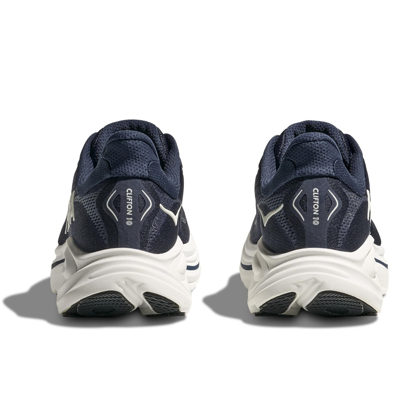 HOKA Men's Clifton 10 X-Wide Navy/White Running Shoes - Free Shipping