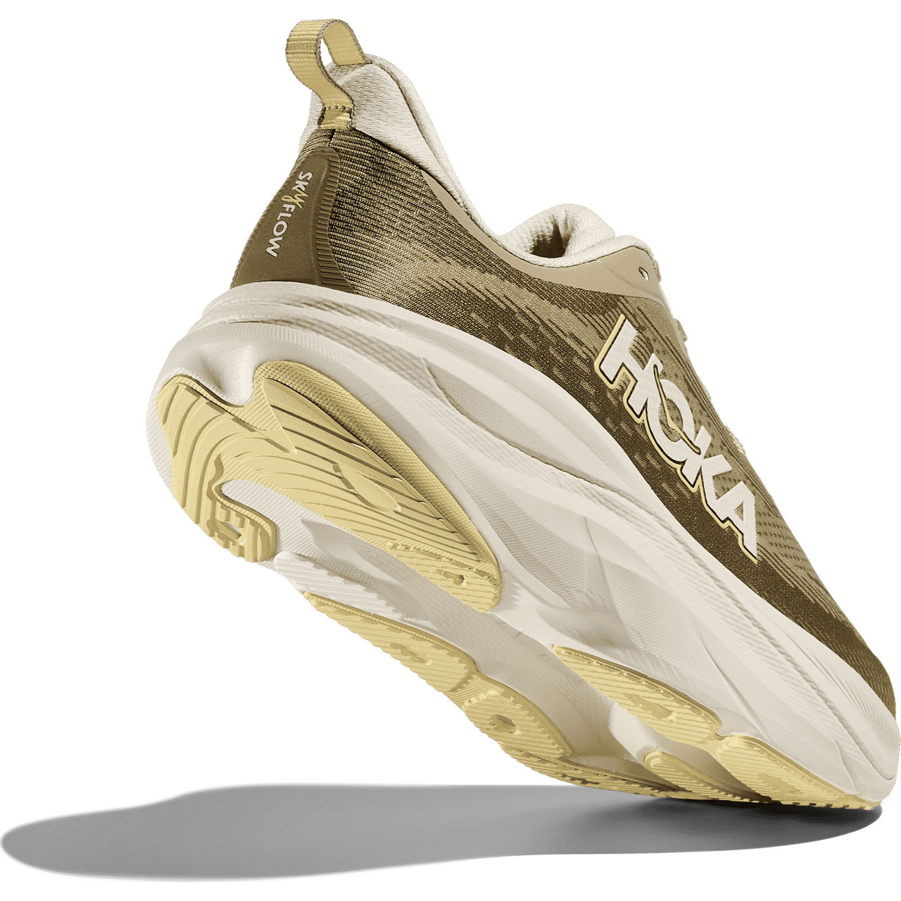 HOKA Men's Skyflow Wide Wild Mushroom/Grassland Running Shoes