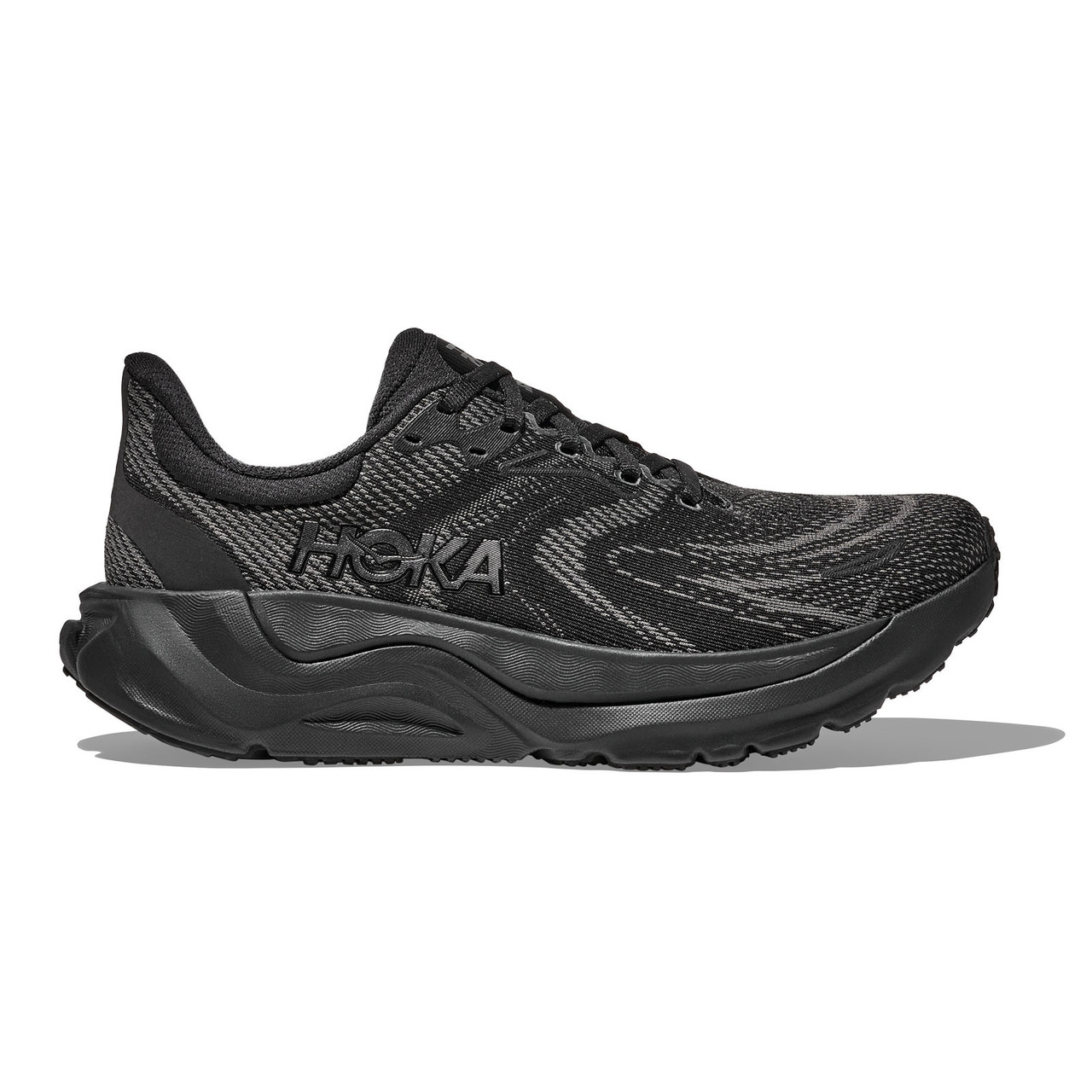 HOKA Women's Arahi 8 Wide Black/Black Running Shoes - Free Shipping