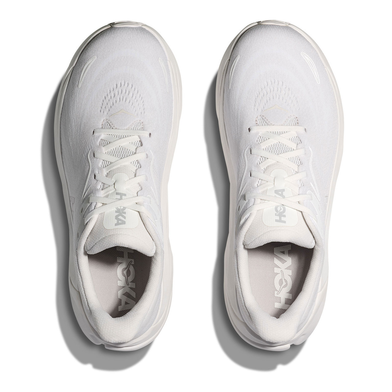 HOKA Women's Arahi 8 Wide White/White Running Shoes - Free Shipping