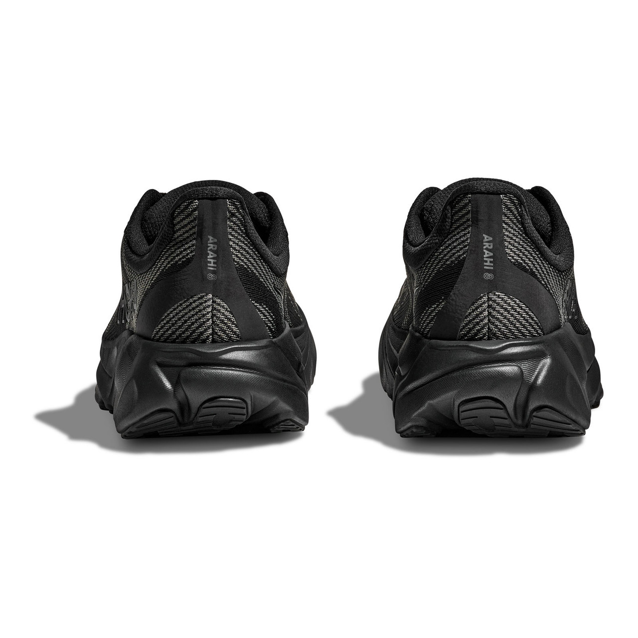 HOKA Men's Arahi 8 Wide Black/Black Running Shoes - Free Shipping