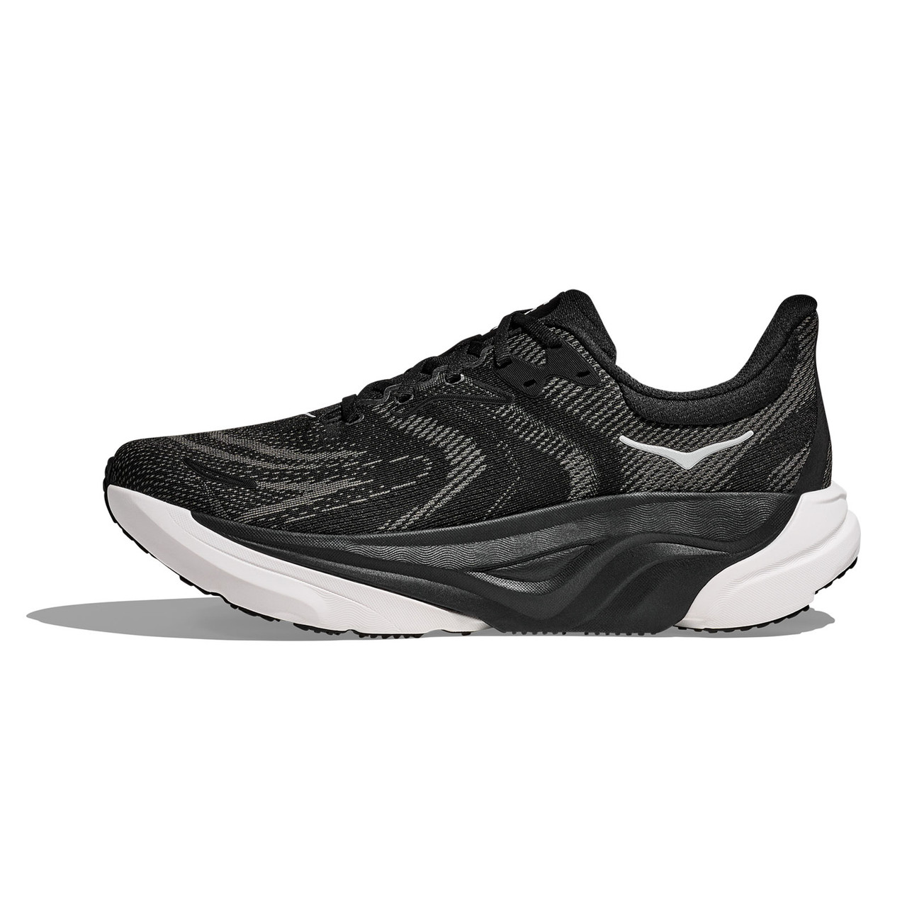 HOKA Men's Arahi 8 X-Wide Black/White Running Shoes - Free Shipping