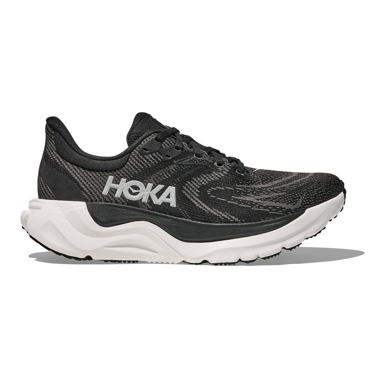HOKA Women's Arahi 8 X-Wide Black/White Running Shoes - Free Shipping