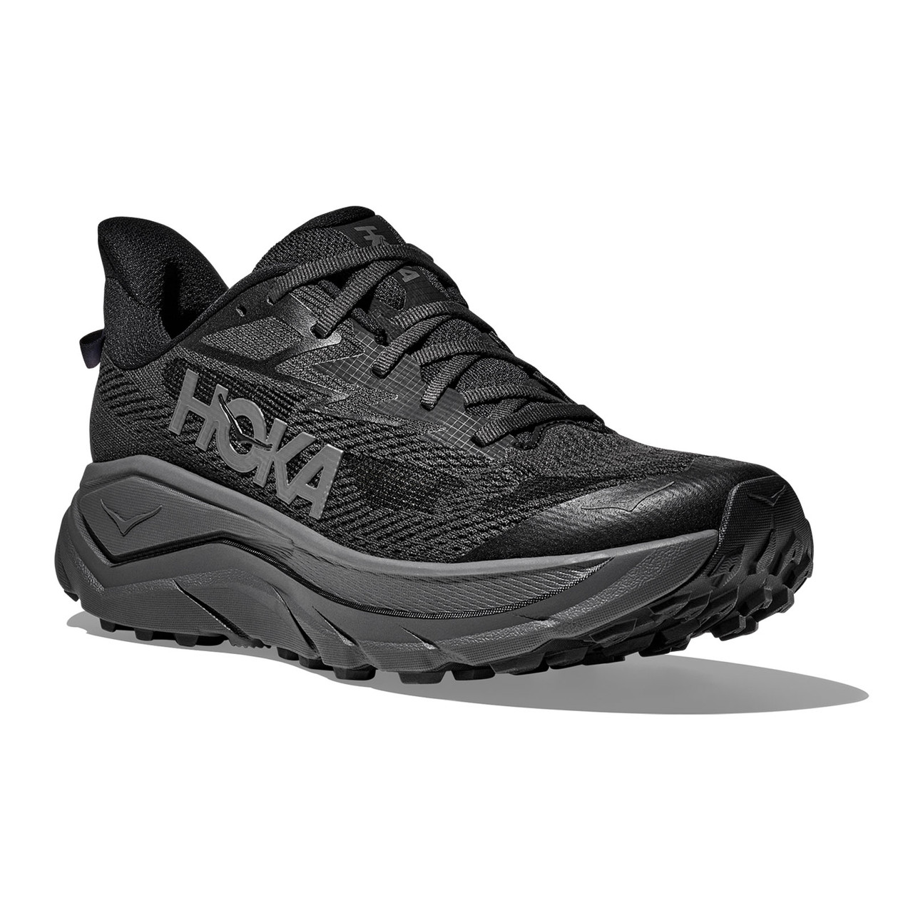 HOKA Men's Challenger 8 Wide Black/Outer Orbit Trail Running Shoes