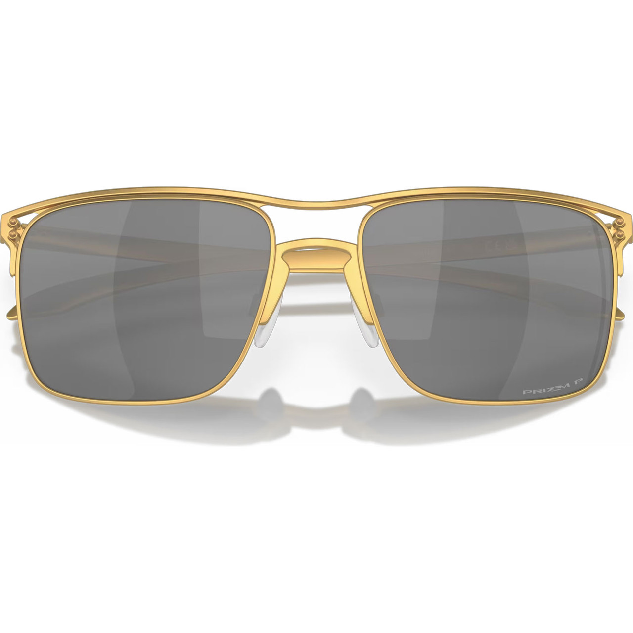 OAKLEY Men's Holbrook Ti Satin Gold Frame/Prizm Black Polar Lenses