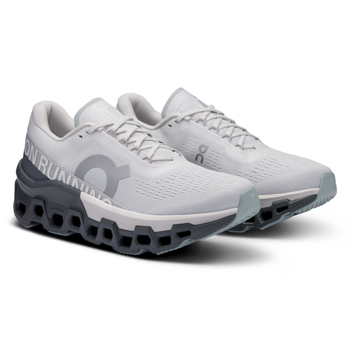 ON FOOTWEAR Women's Cloudmonster 2 Frost/Rock Running Shoes - Free