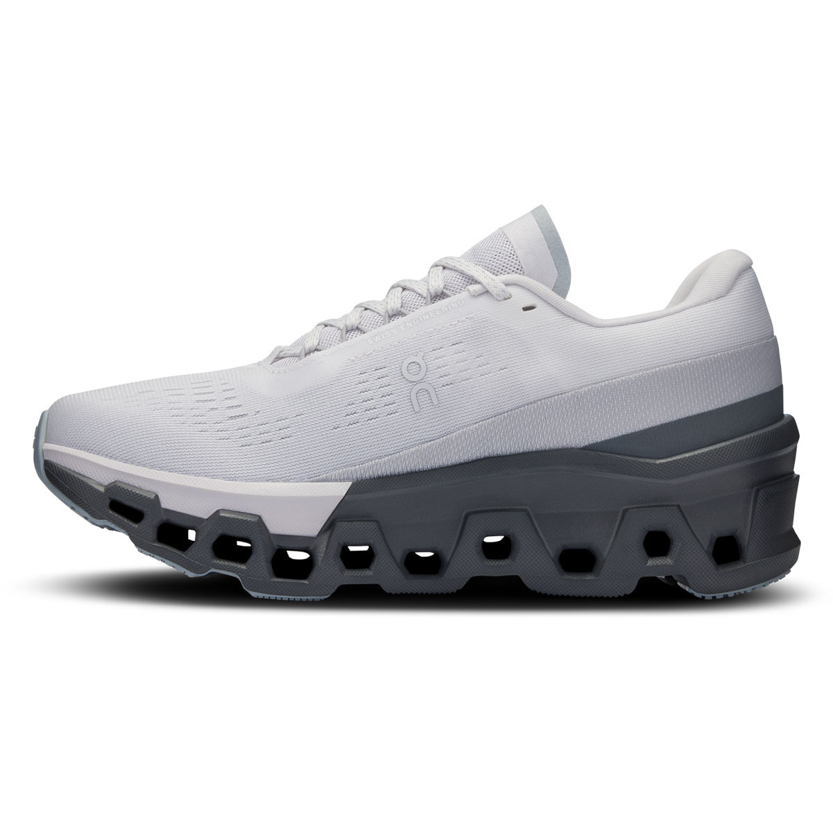 ON FOOTWEAR Women's Cloudmonster 2 Frost/Rock Running Shoes - Free