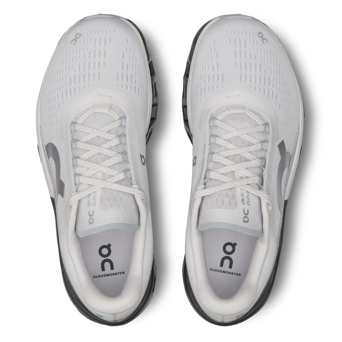 ON FOOTWEAR Women's Cloudmonster 2 Frost/Rock Running Shoes - Free
