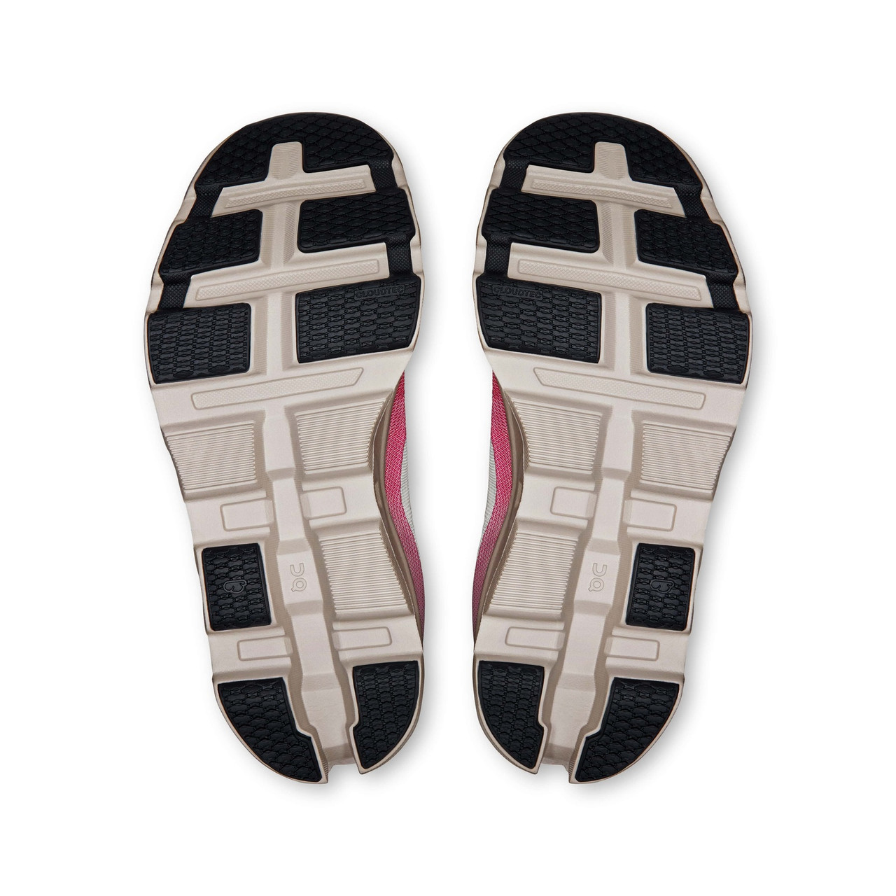 ON FOOTWEAR Women's Cloudmonster 2 Ivory/Red Running Shoes - Free