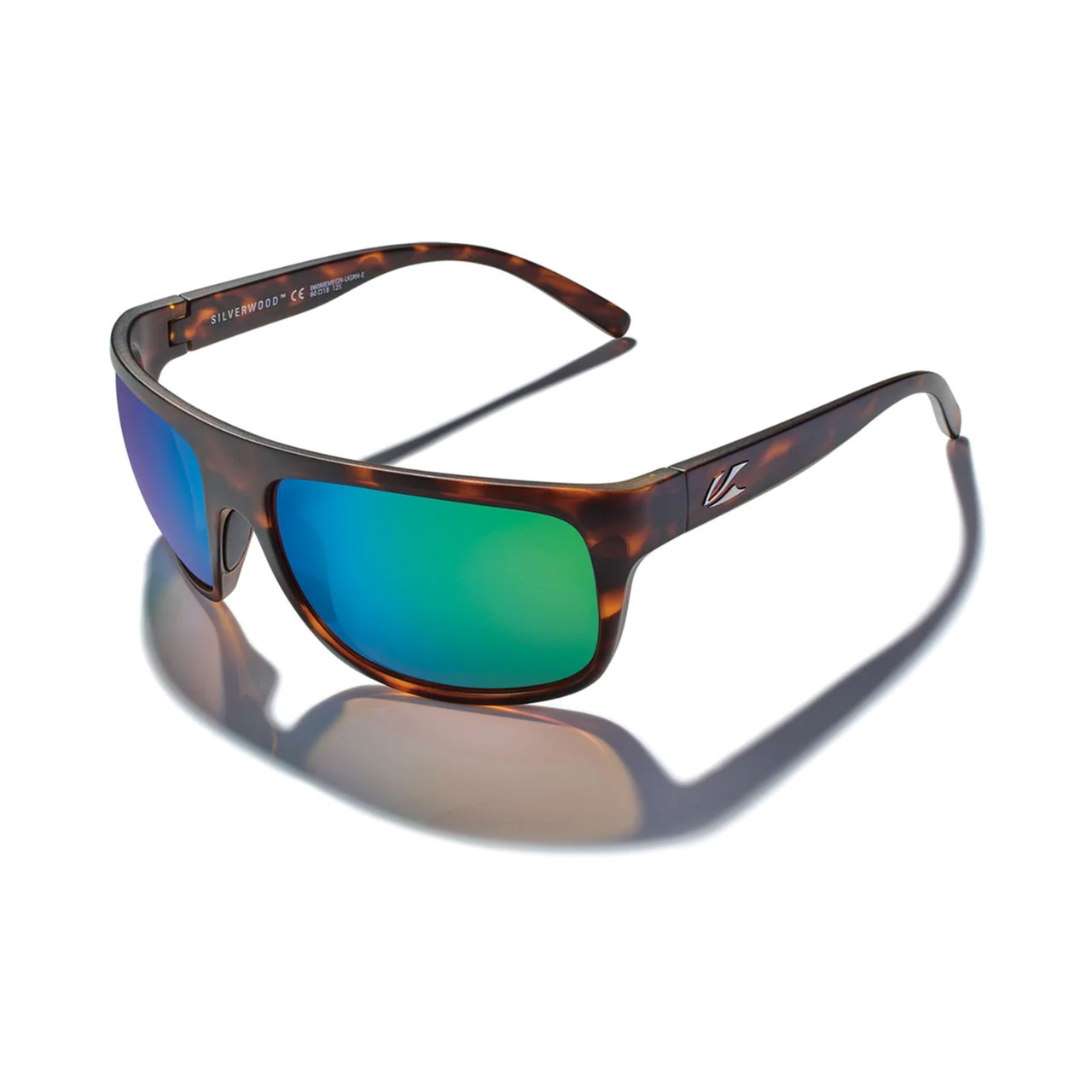 KAENON Silverwood Matte Tortoise / Ultra Coastal Green Sunglasses