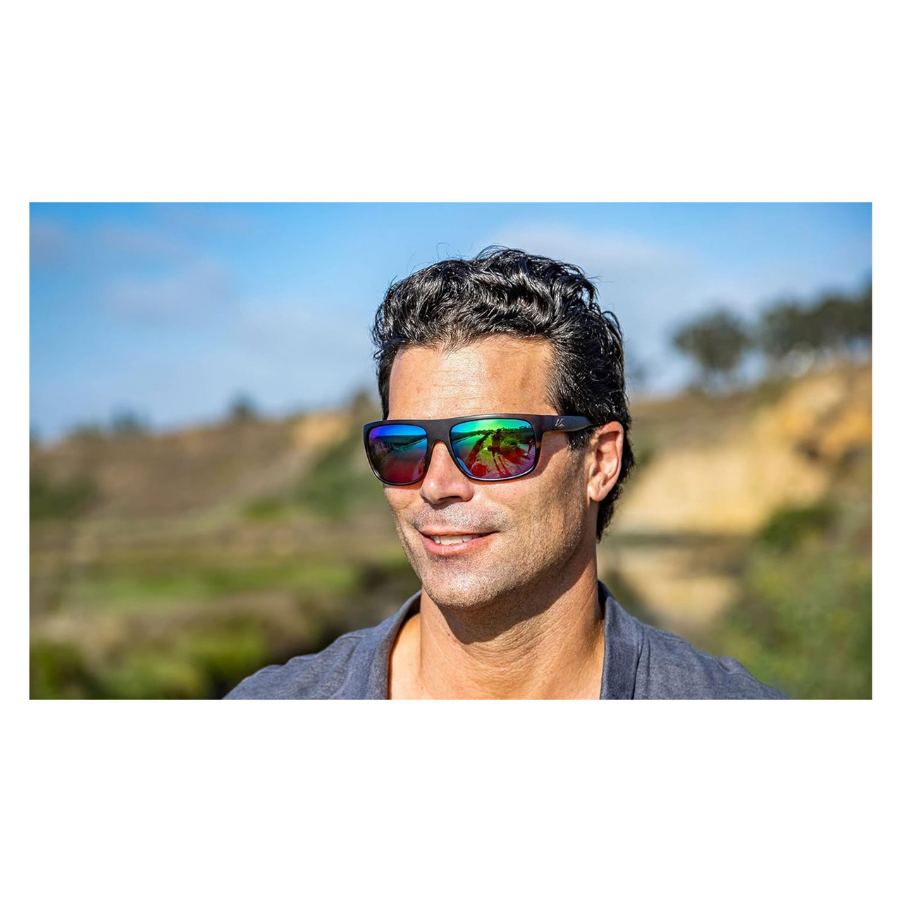 KAENON Silverwood Matte Tortoise / Ultra Coastal Green Sunglasses