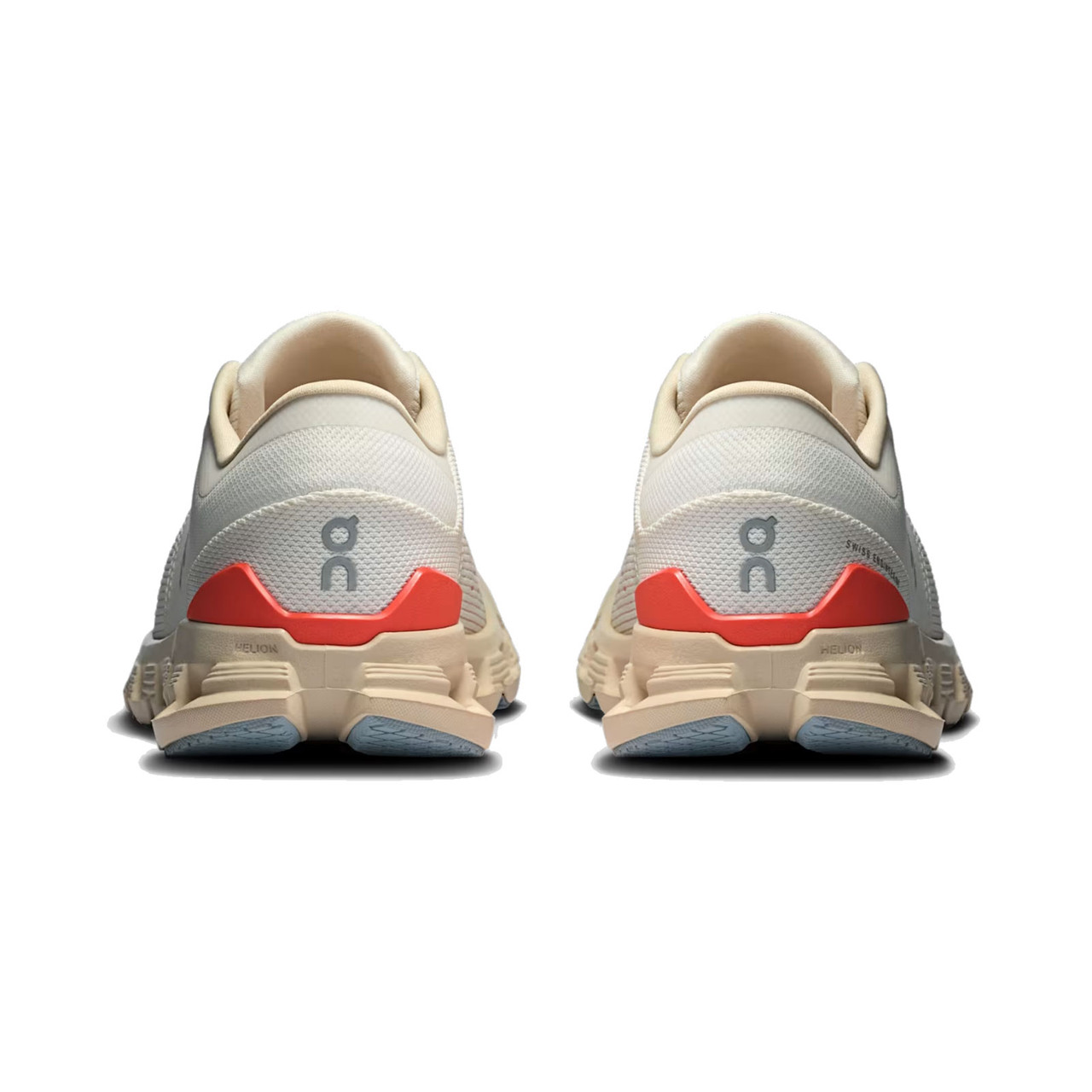 ON FOOTWEAR Womens Cloud X 4 Ivory/Salmon Training Shoes - Free