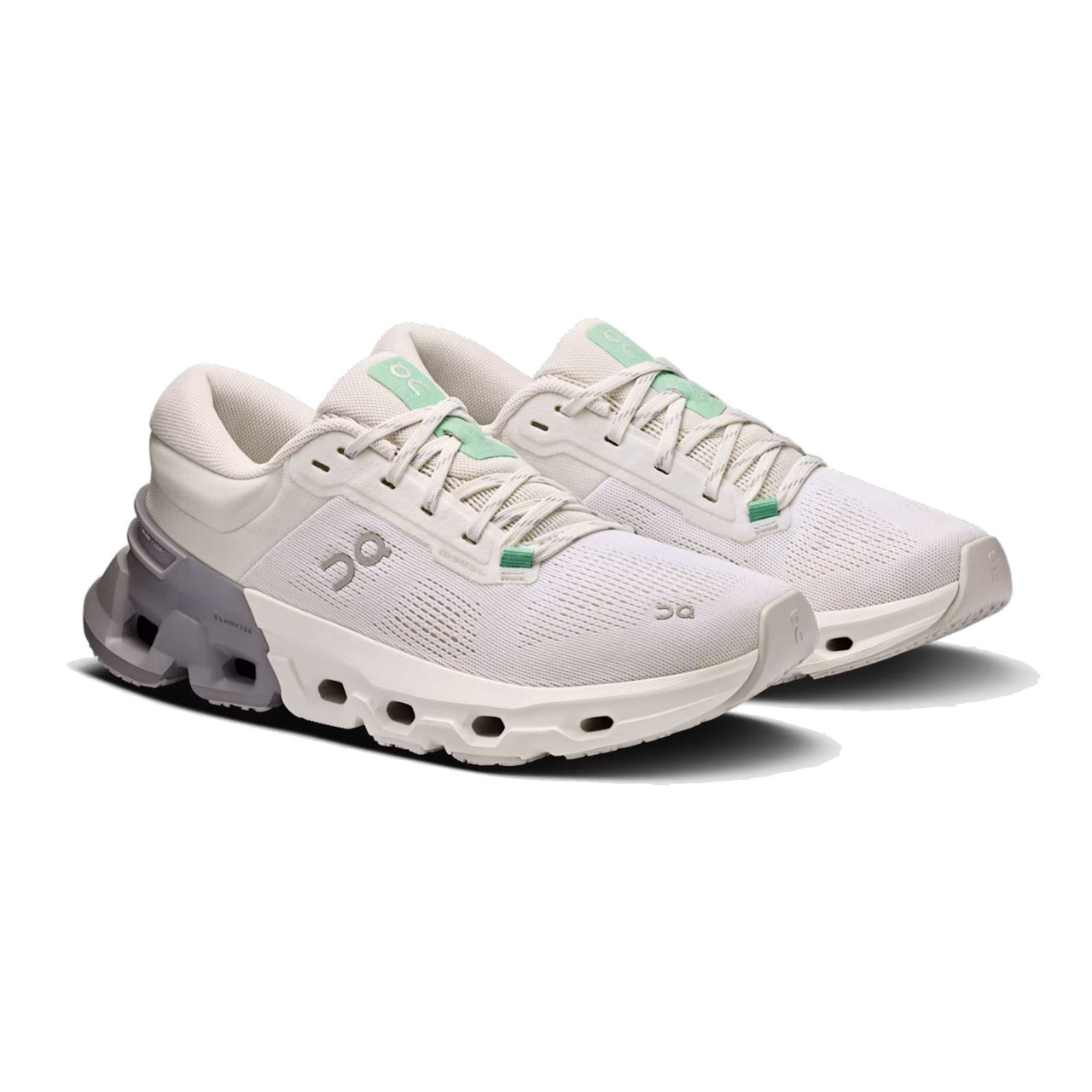 ON FOOTWEAR Women's Cloudflyer 5 White/Lilac Running Shoes - Free