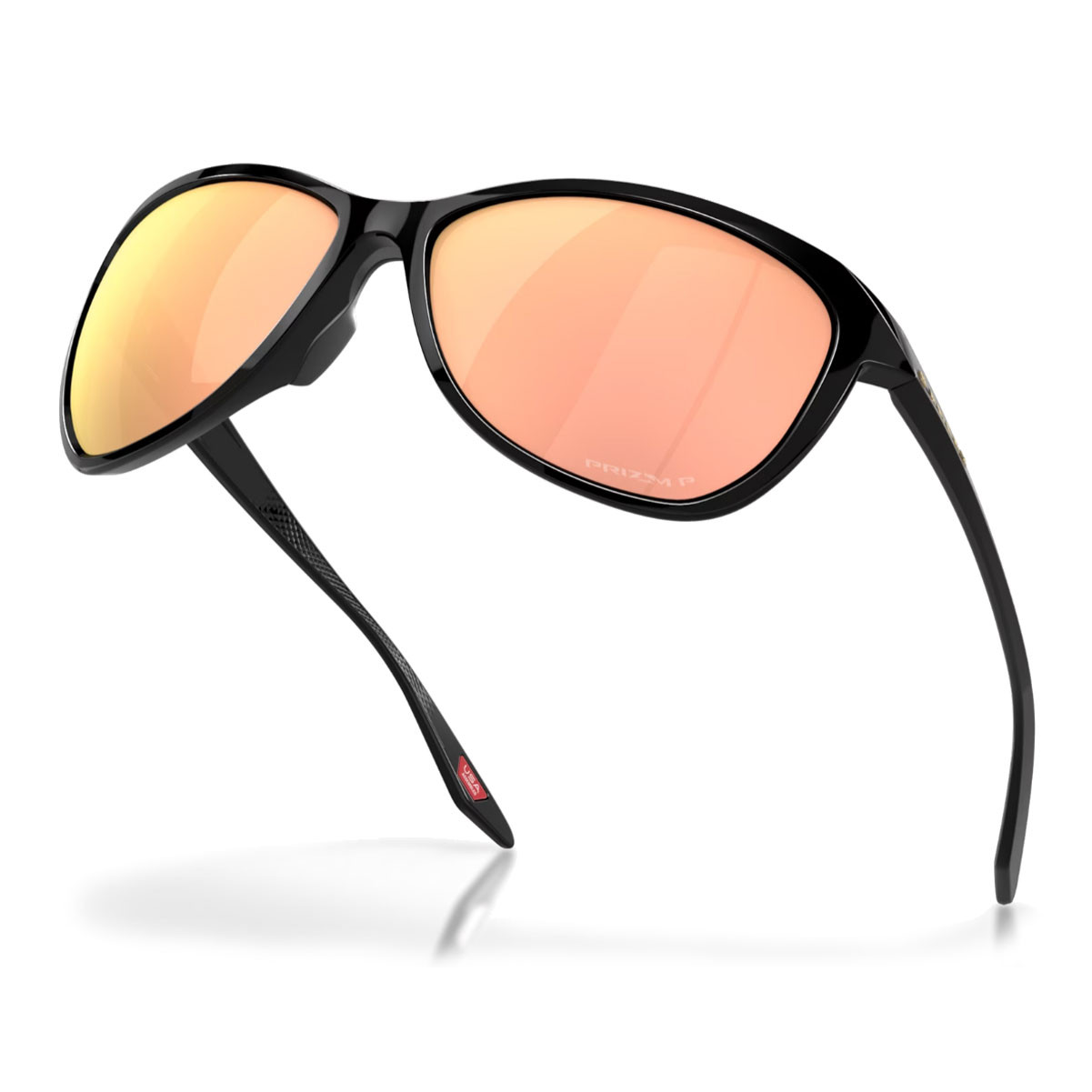 OAKLEY Pasque Polished Black/ Prizm Rose Gold Polarized Sunglasses