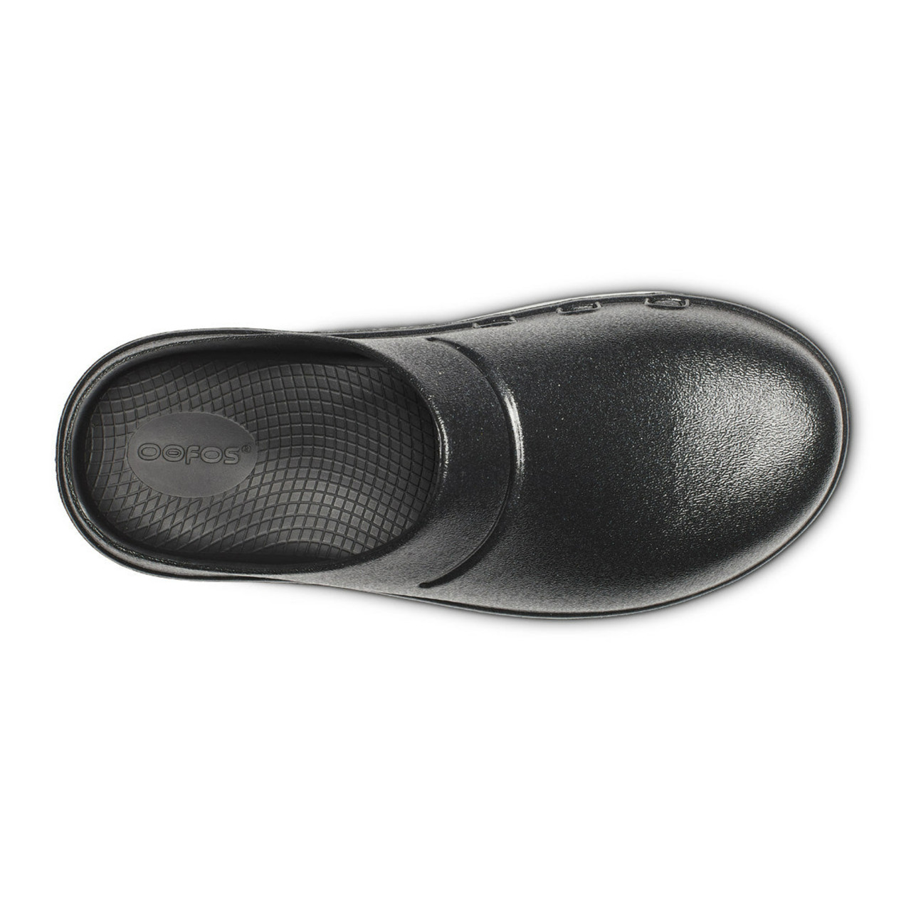 OOFOS Oocloog Luxe Black Sparkle Clogs - Free Shipping
