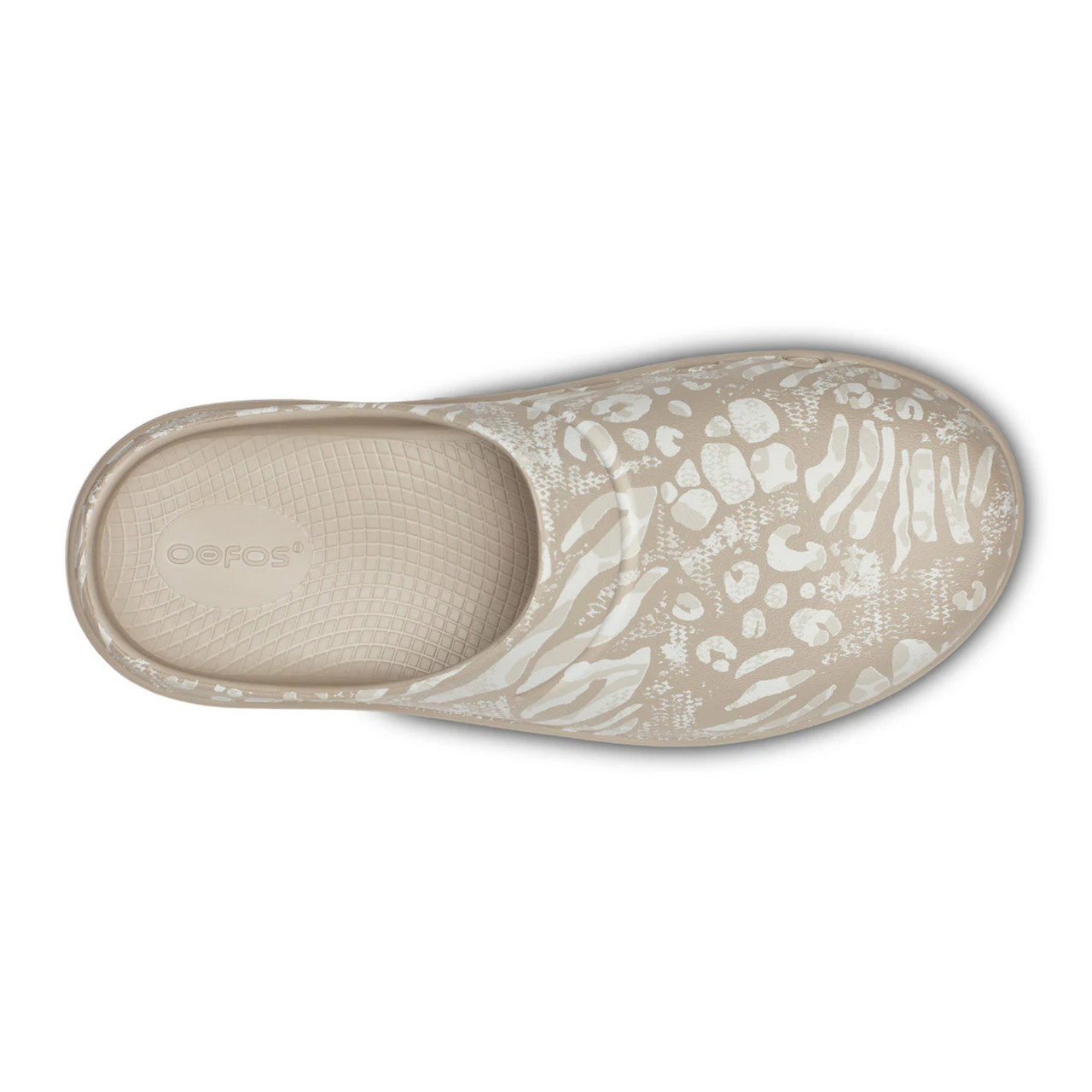 Oofos Camo Print Slip on Clogs Comfort Shoes Oofos OOahh Slide Sandal Nomad Combo Camo | Laurie main image 3