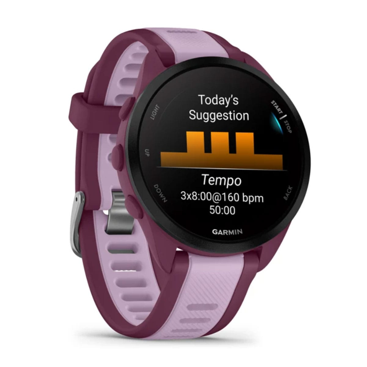GARMIN Forerunner 165 Music Berry/Lilac Smartwatch 010-02863-33