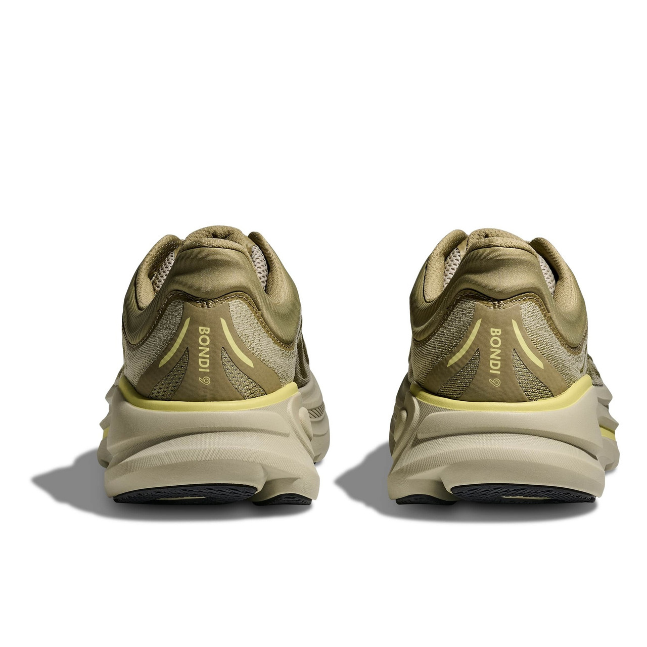 HOKA Men's Bondi 9 Wide Grassland/Oyster Mushroom Running Shoes