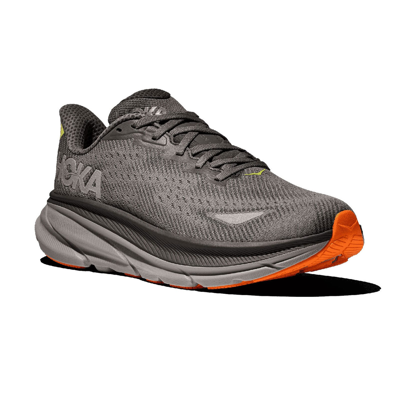HOKA Men's Clifton 9 GTX Asphalt Grey/Gravel Running Shoes - Free
