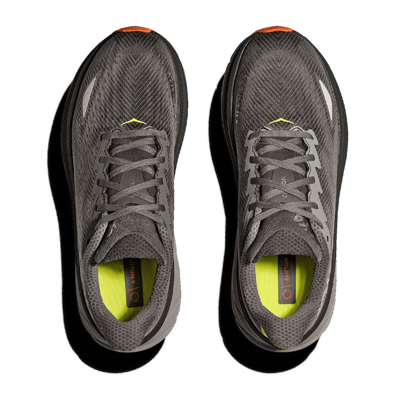 HOKA Men's Clifton 9 GTX Asphalt Grey/Gravel Running Shoes - Free