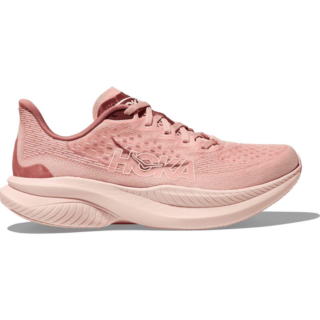 HOKA Women's Mach 6 Rose Latte/Blush Shoes - Free Shipping