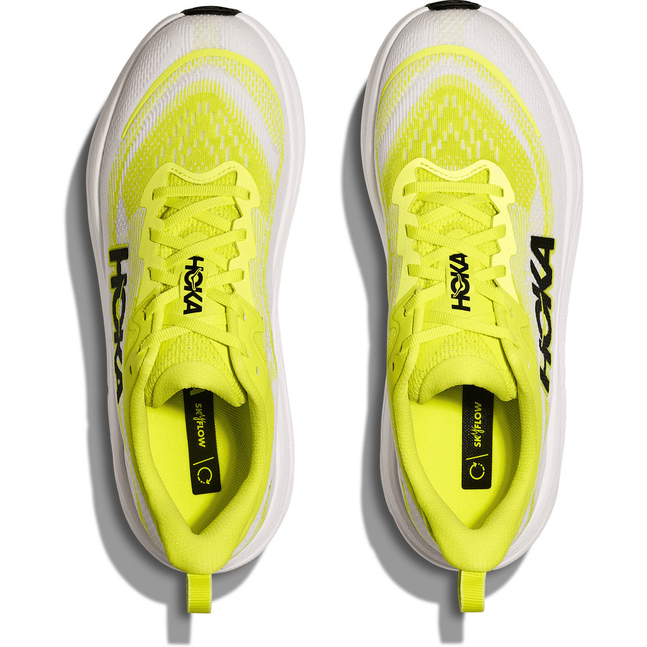 HOKA Men's Skyflow Neon Hoka Citrus/Neon White Shoes - Free Shipping