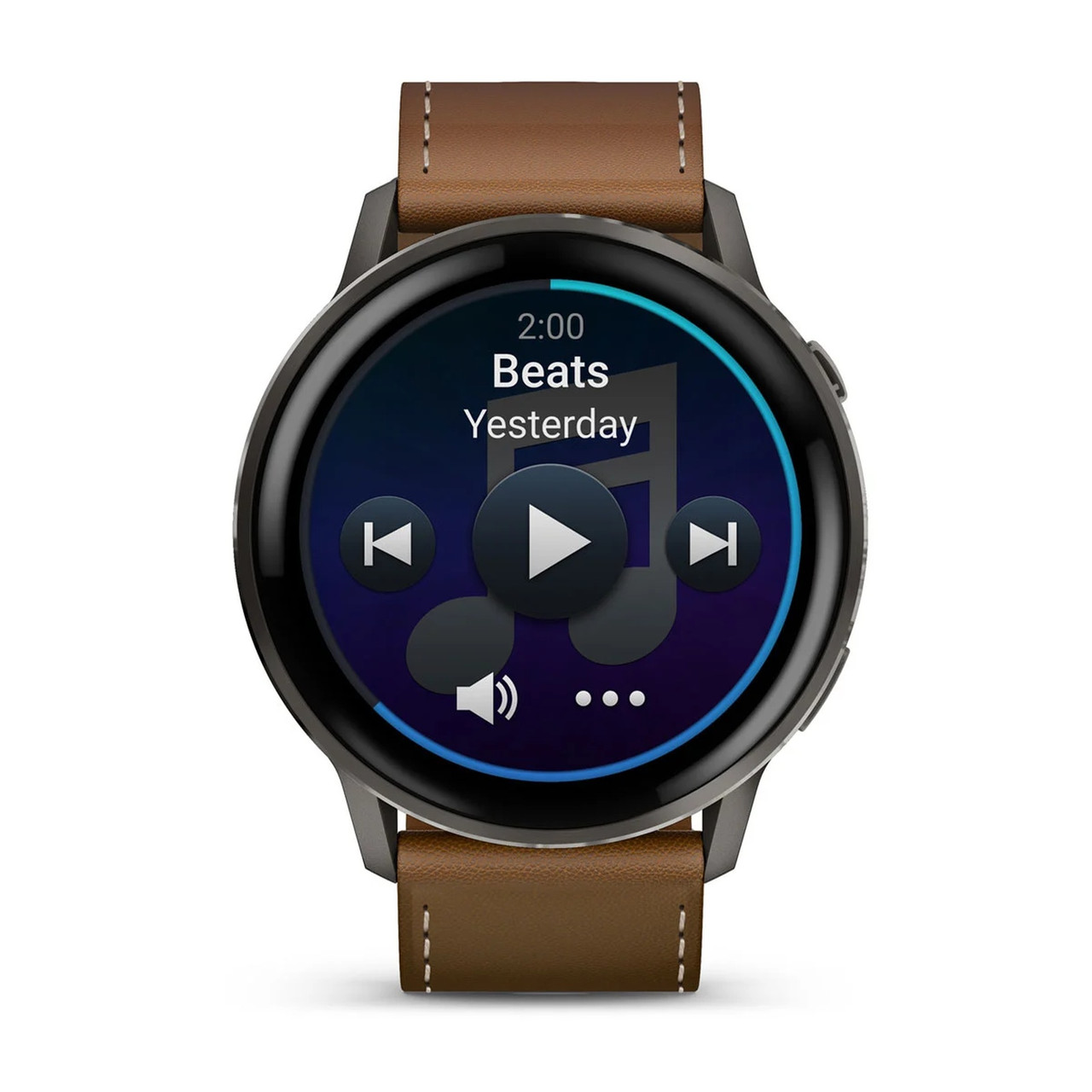 GARMIN Venu 4 45mm Black/Slate/Leather GPS Smartwatch (010-03014