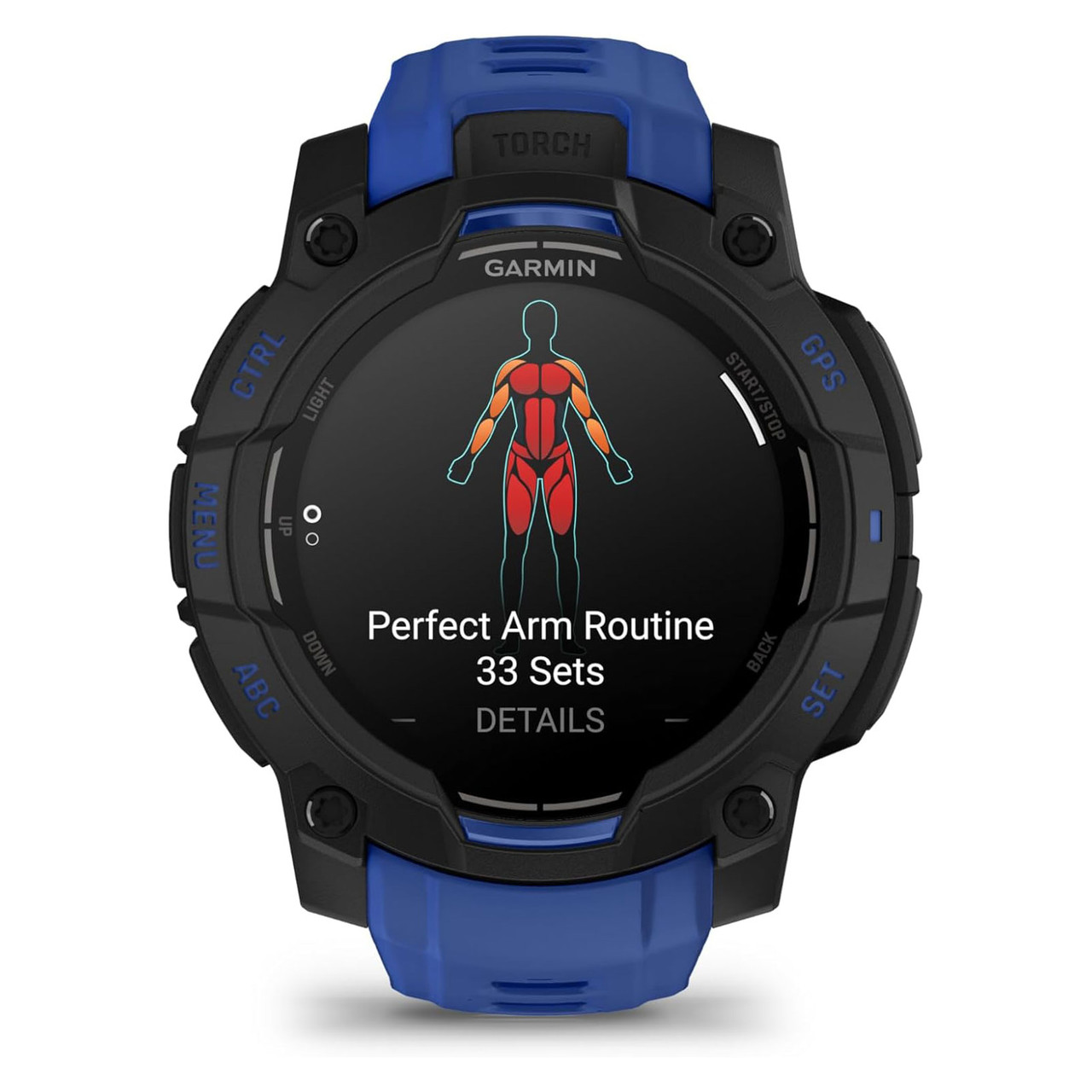 GARMIN Instinct 3 Amoled 45mm Black With Bolt Blue/Black Band GPS