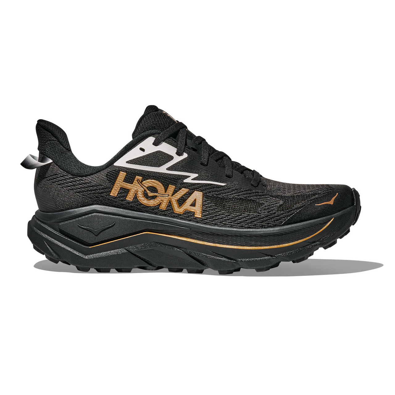 HOKA Men's Challenger 8 Black/Gold Trail Running Shoes - Free Shipping