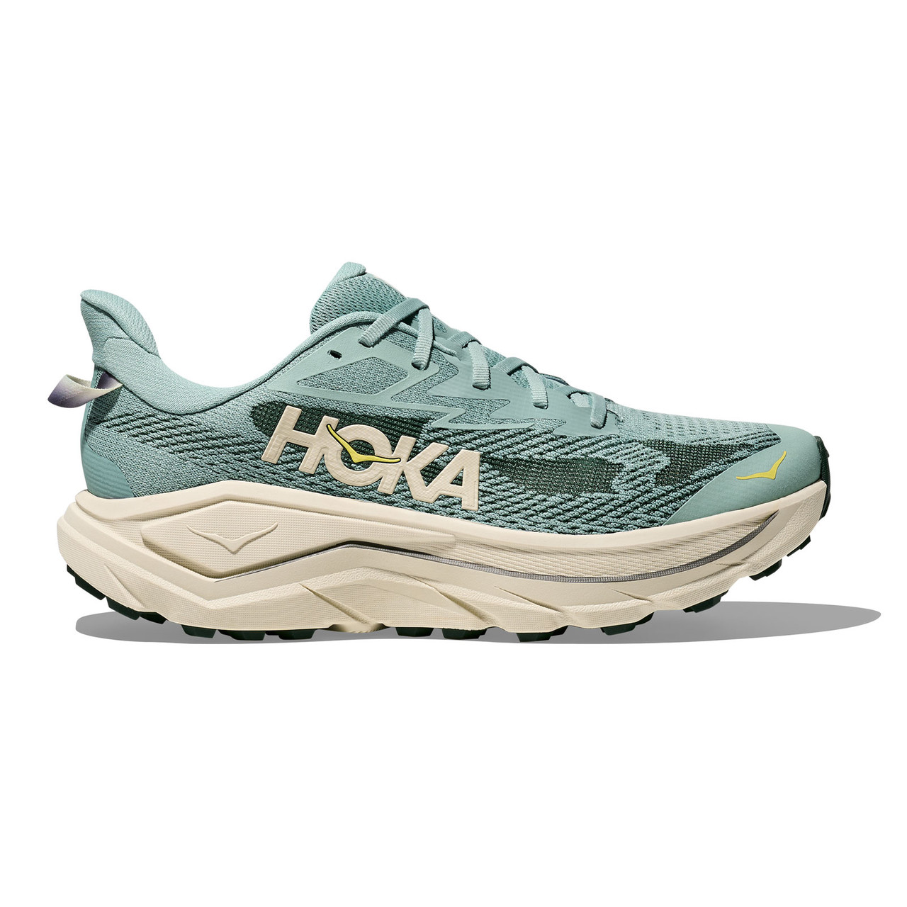 HOKA Men's Challenger 8 Wide Jade/Truffle Salt Trail Running Shoes