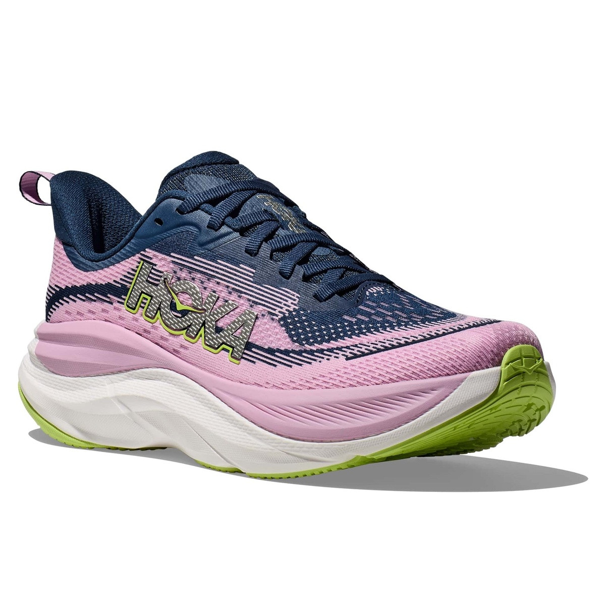 HOKA Women's Skyflow Midnight/Pink Twilight Running Shoes - Free