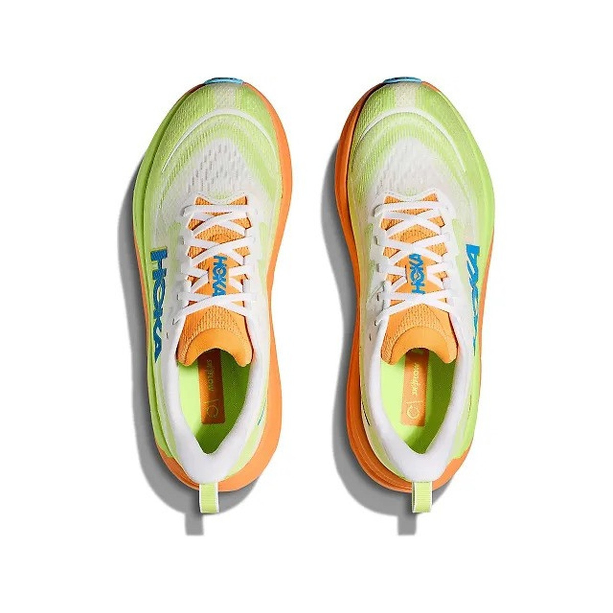 HOKA Men's Skyflow Frost/Solar Flare Running Shoes - Free Shipping
