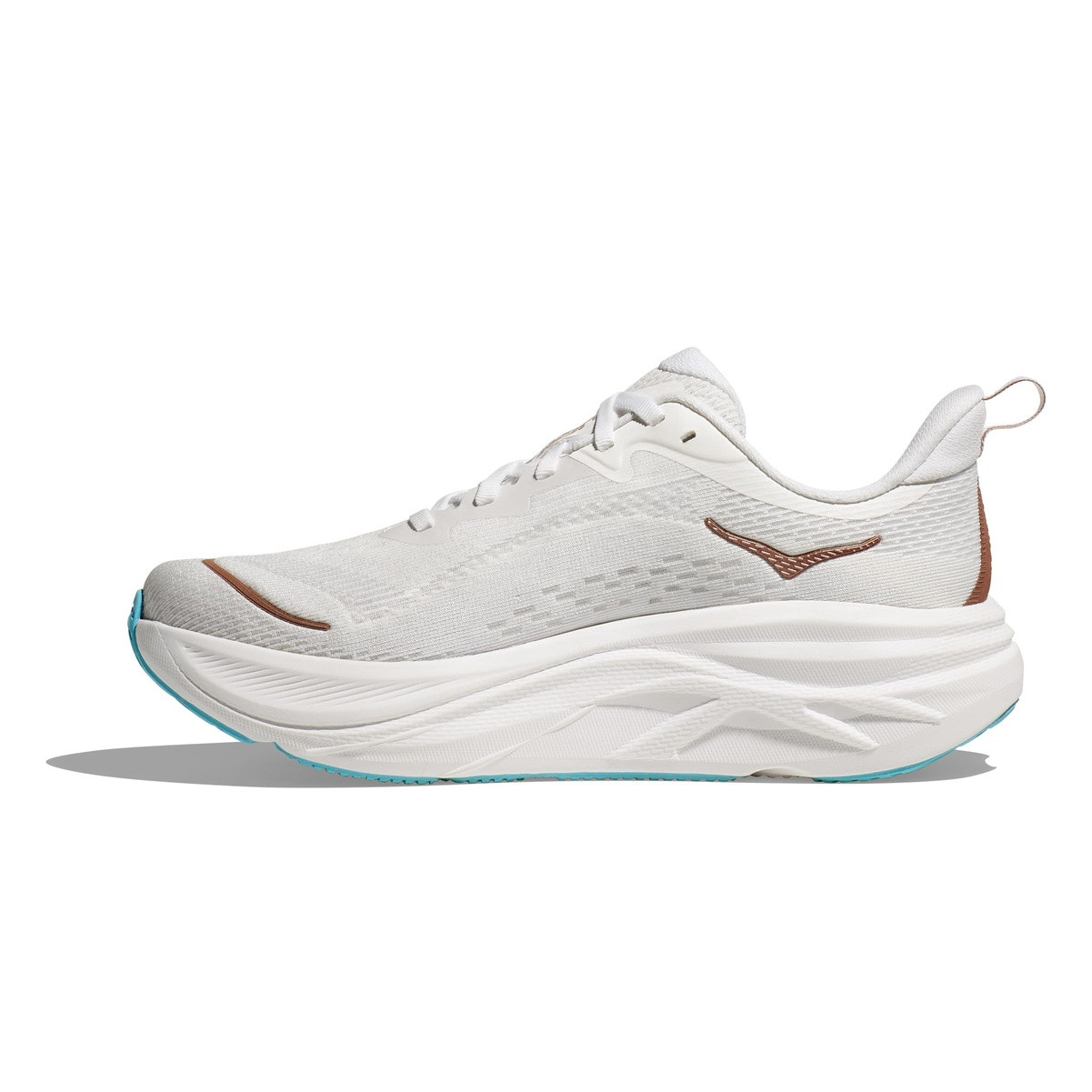 HOKA Women's Skyflow Frost/Rose Gold Running Shoes - Free Shipping