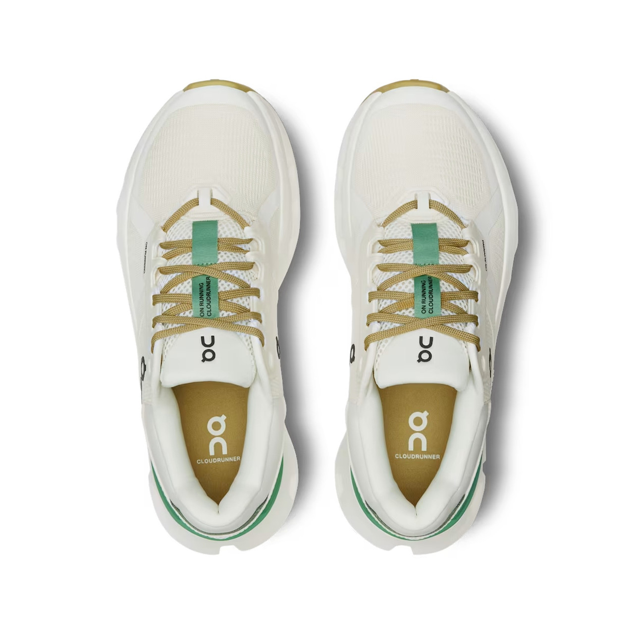 On Running women size 9 Cloudstratus Lace-Up Running Shoes in White/Light Green ON RUNNING W. CLOUDSTRATUS UNDYED-WHITE/CREEK main image 4