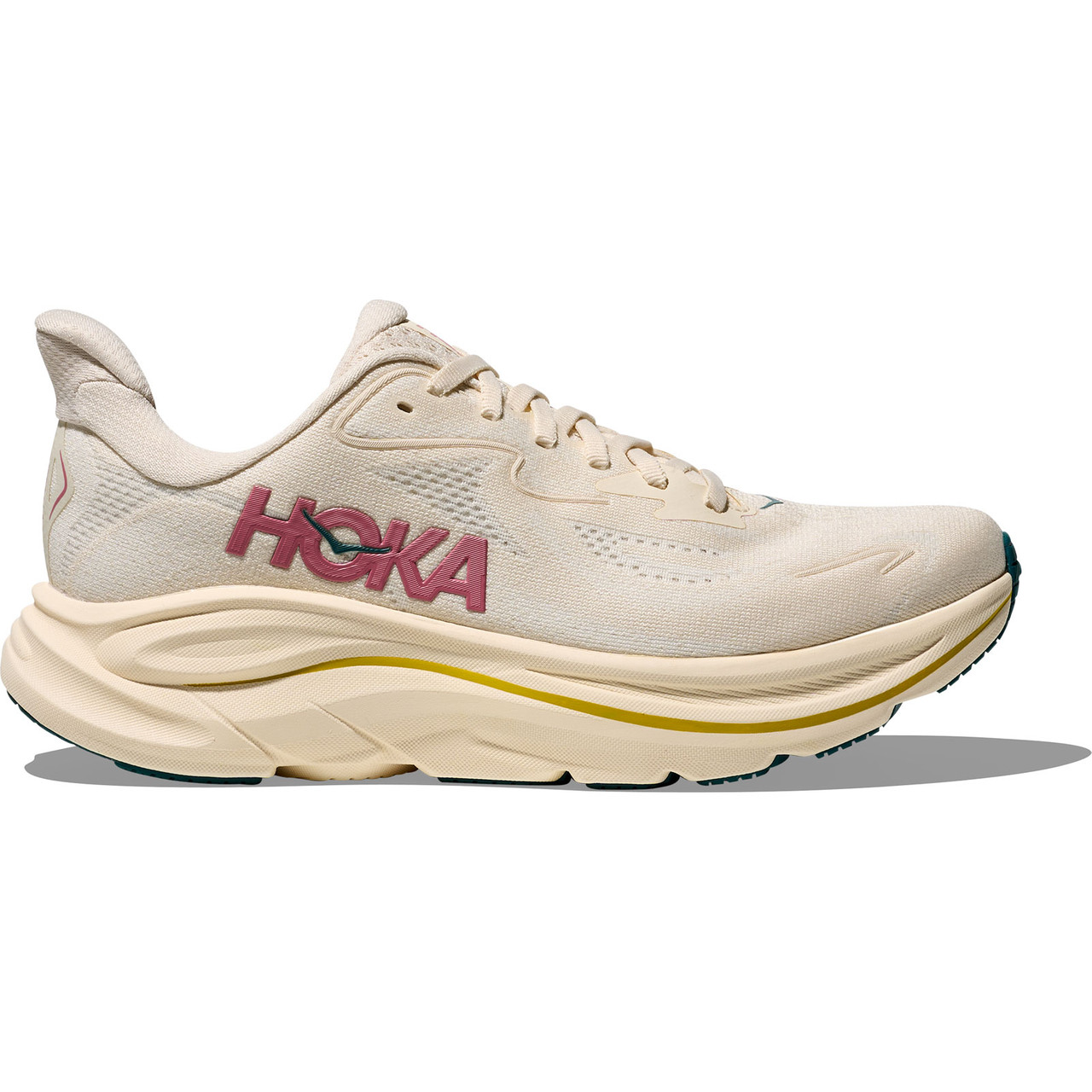 【未使用】HOKA スニーカー CLIFTON 10 WIDE ベージュ HOKA Women's Clifton 10 Wide Birch/Alabaster Shoes - Free Shipping