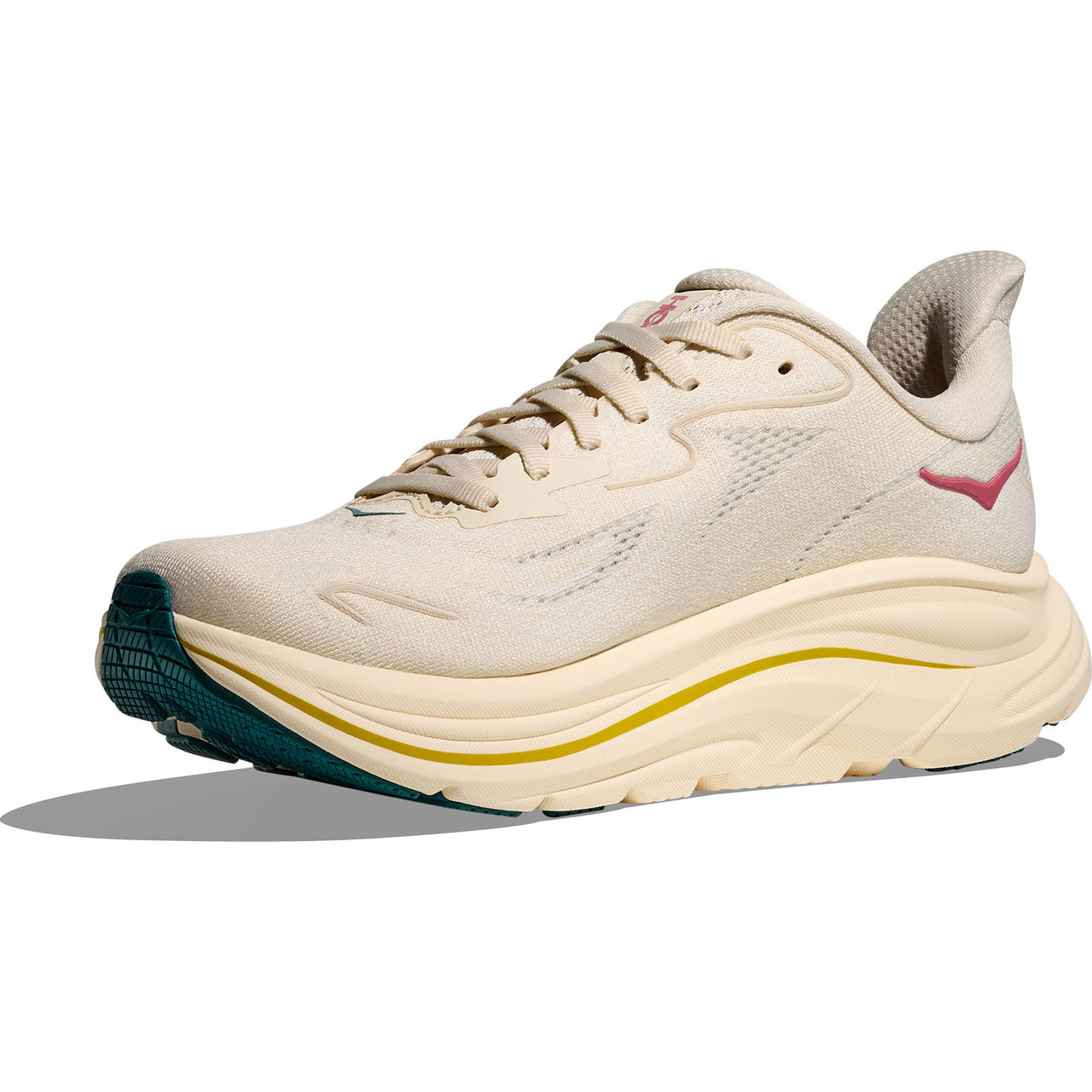 HOKA Women's Clifton 10 Wide Birch/Alabaster Shoes - Free Shipping