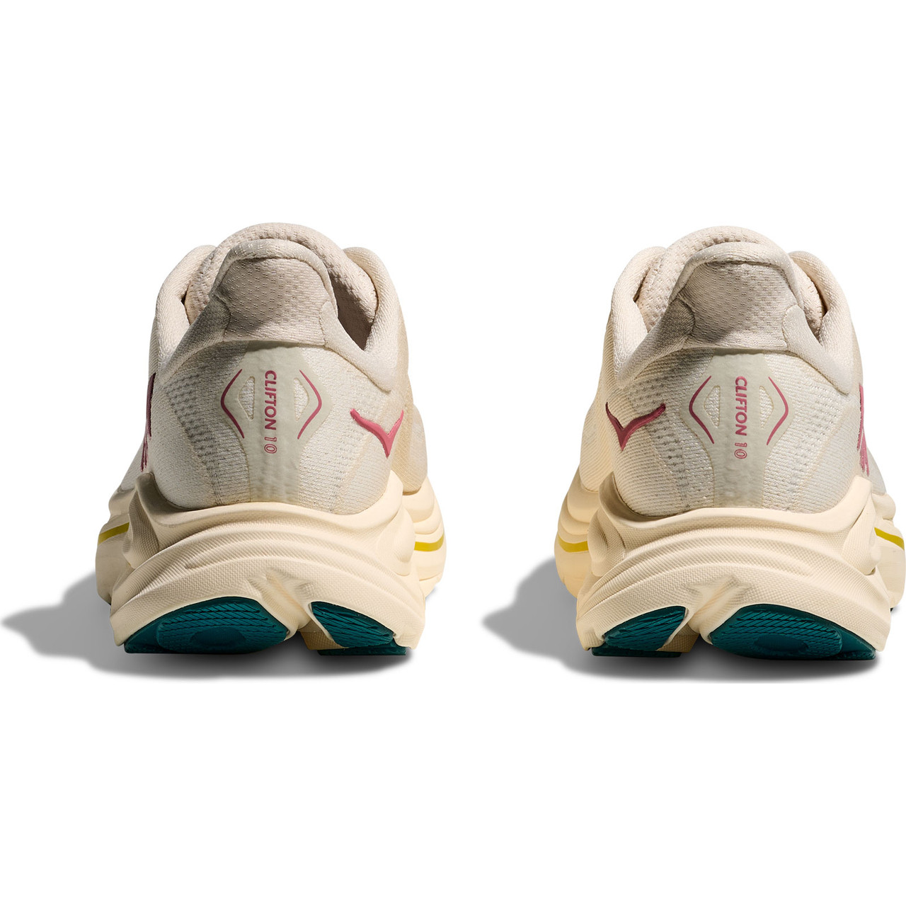 HOKA Women's Clifton 10 Wide Birch/Alabaster Shoes - Free Shipping