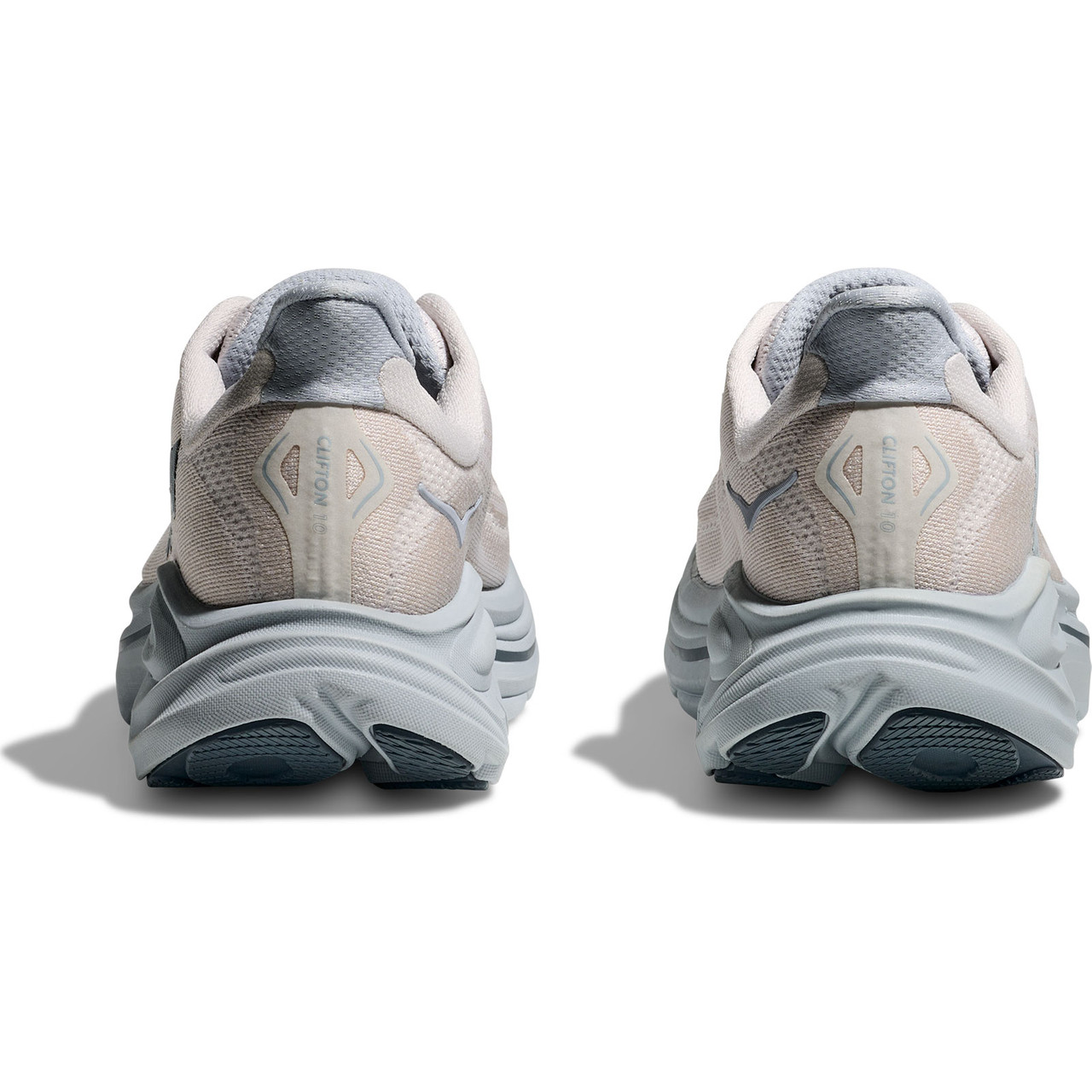 HOKA Women's Clifton 10 Wide Grout/Mineral Blue Shoes - Free Shipping