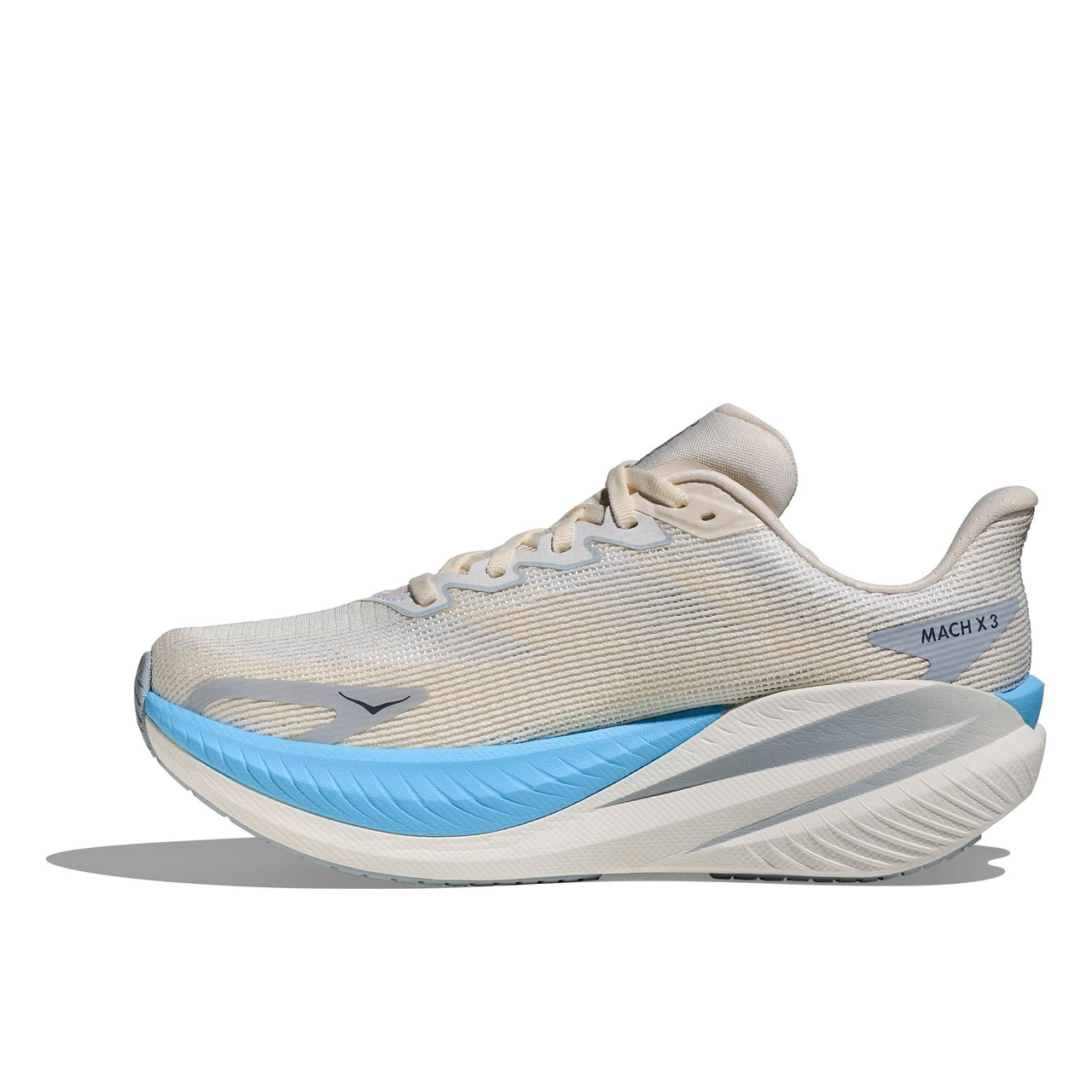 HOKA Women's Mach X 3 White/Alabaster Running Shoes - Free Shipping
