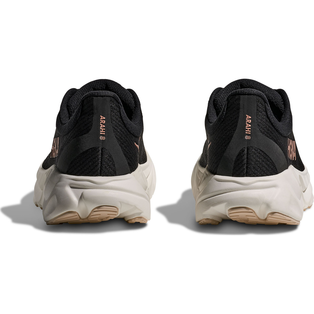 HOKA Women's Arahi 8 Wide Black/Rose Gold Shoes - Free Shipping