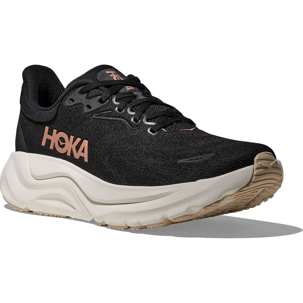 HOKA Women's Arahi 8 Wide Black/Rose Gold Shoes - Free Shipping