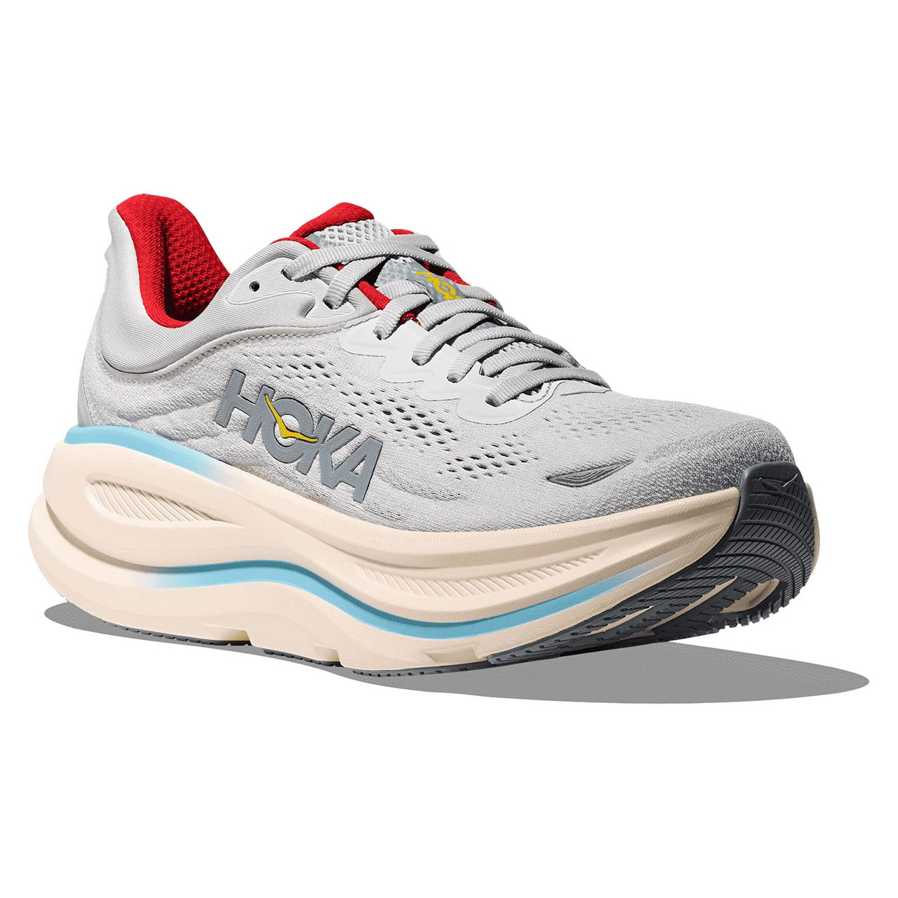 HOKA Women's Bondi 9 Cosmic Grey/Stardust Running Shoes - Free