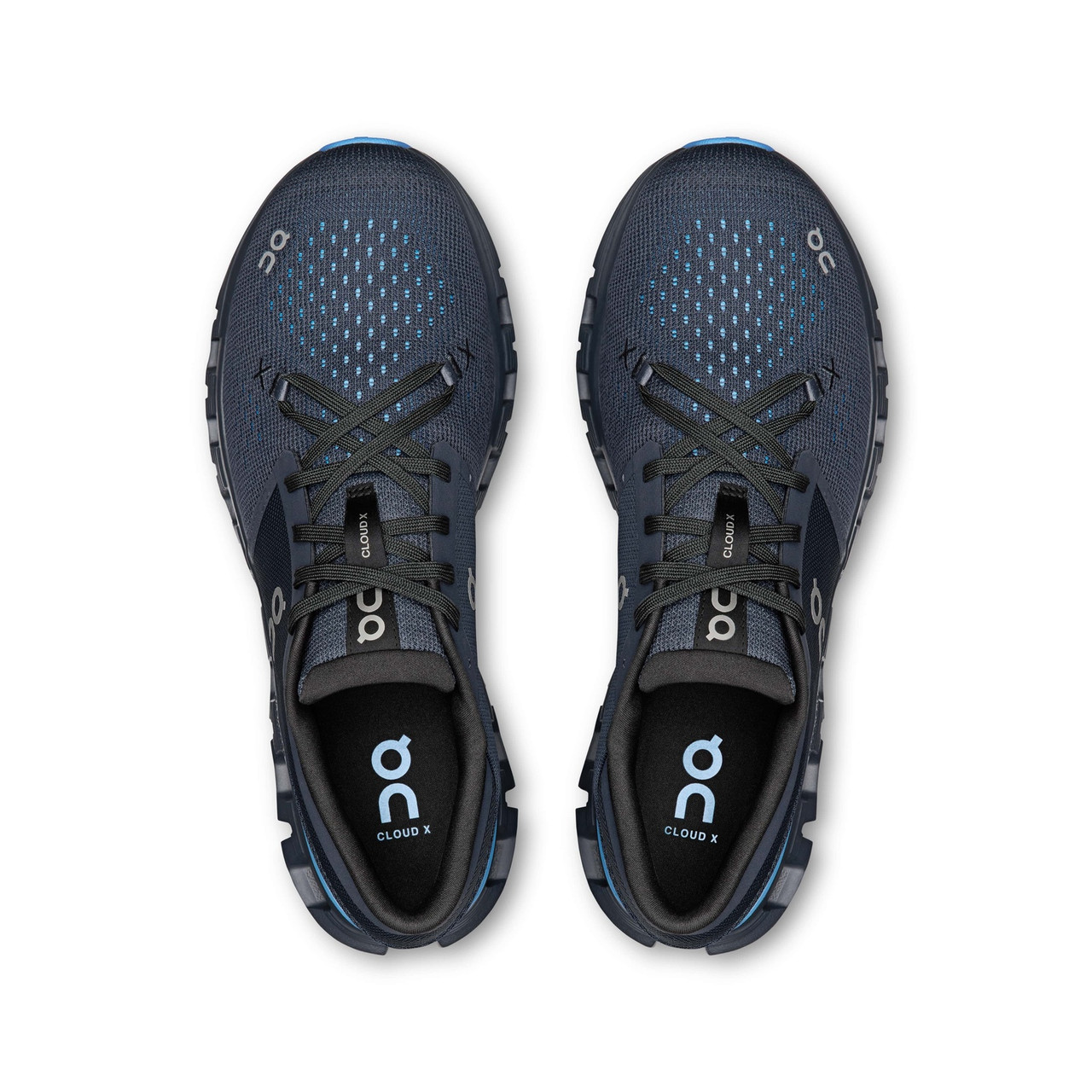 ON FOOTWEAR Men's Cloud X 4 Navy/Gourami Running Shoes - Free Shipping