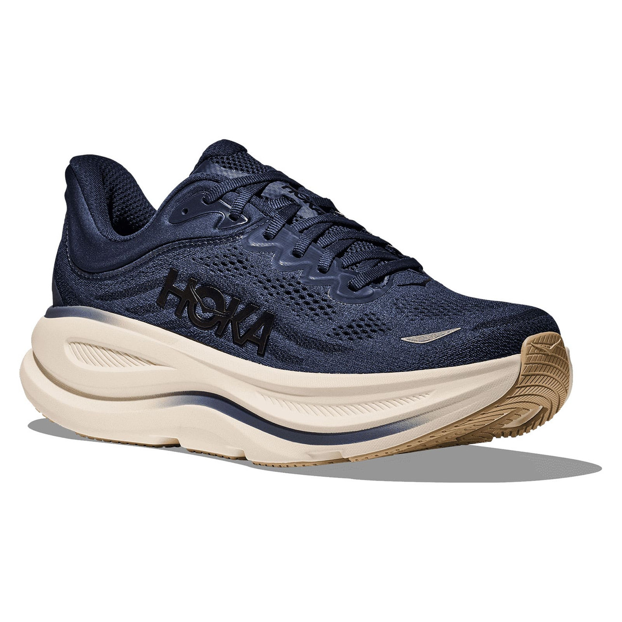 HOKA Men's Bondi 9 Midnight Blue/Varsity Navy Running Shoes - Free