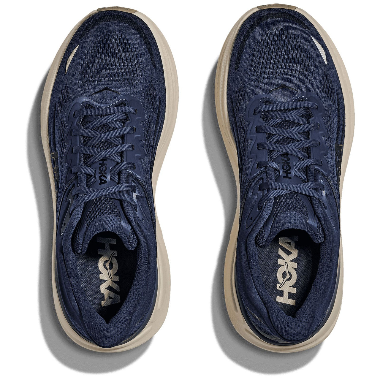 HOKA Men's Bondi 9 Midnight Blue/Varsity Navy Running Shoes - Free