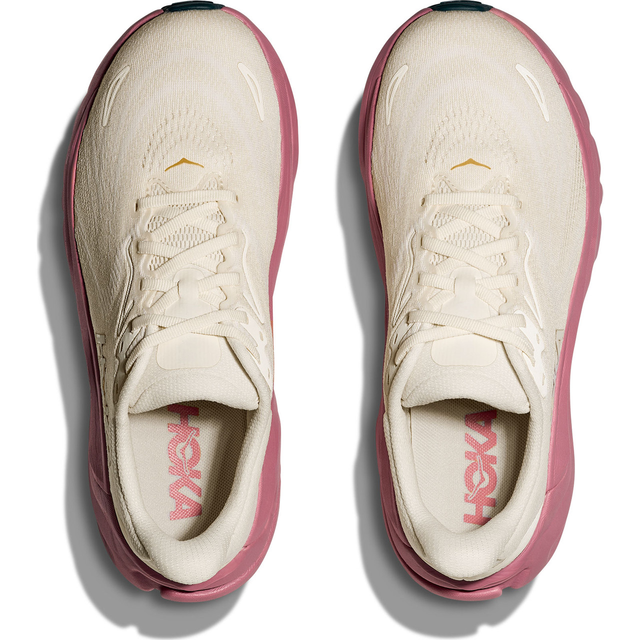 HOKA Women's Arahi 8 Alabaster/Lingonberry Shoes - Free Shipping