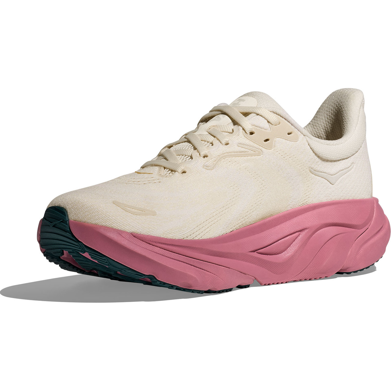 HOKA Women's Arahi 8 Alabaster/Lingonberry Shoes - Free Shipping