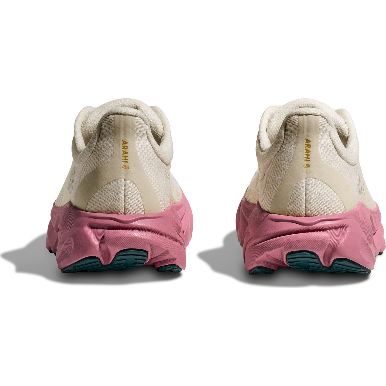 HOKA Women's Arahi 8 Alabaster/Lingonberry Shoes - Free Shipping