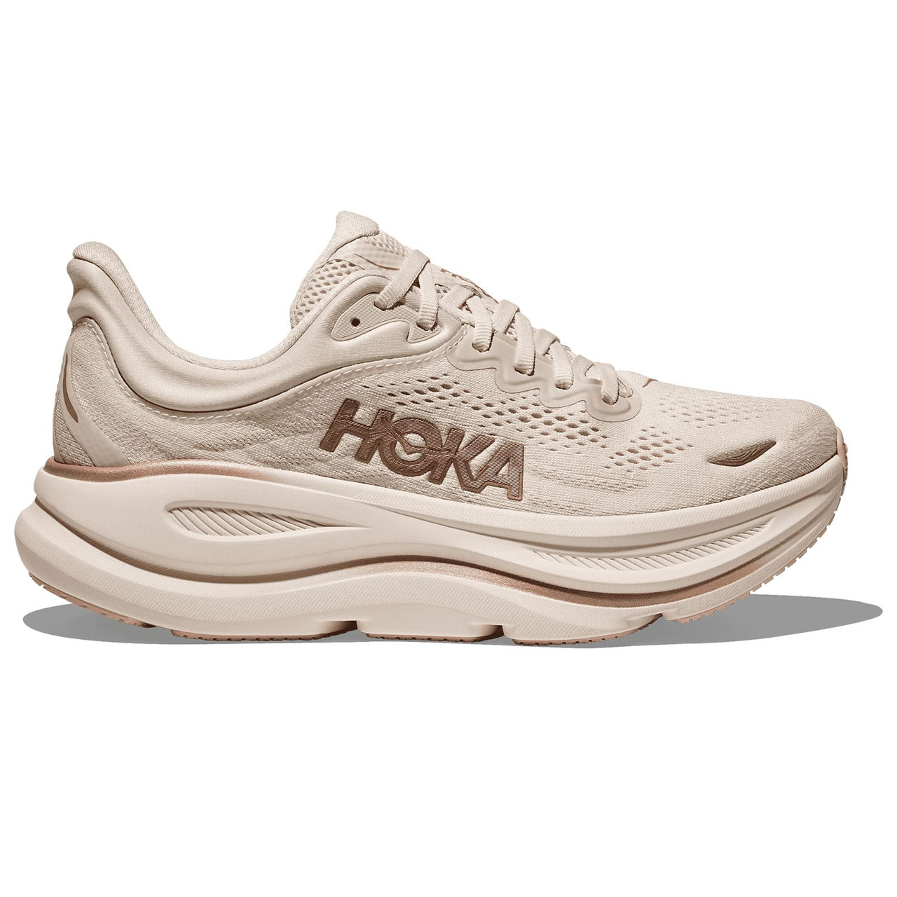 ホカオネオネ ボンダイ9レディース 24.5 rose gold 美品 HOKA Women's Bondi 9 Oat Milk/Rose Gold Running Shoes - Free Shipping