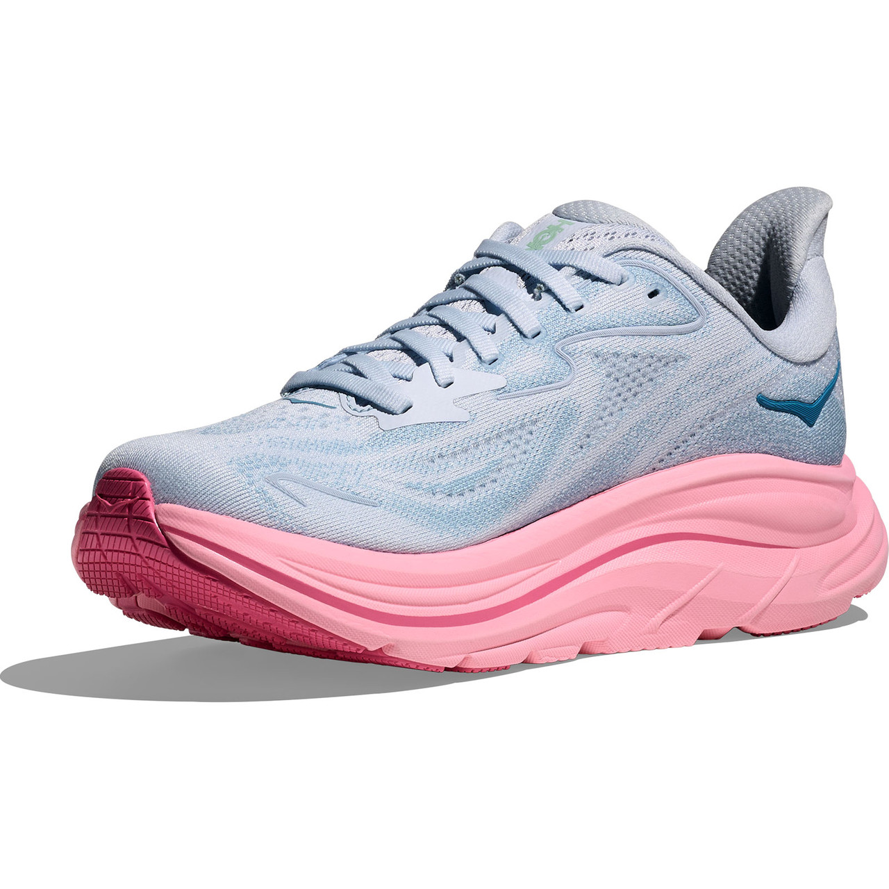 HOKA Women's Clifton 10 Wide Overcast/Petal Shoes - Free Shipping